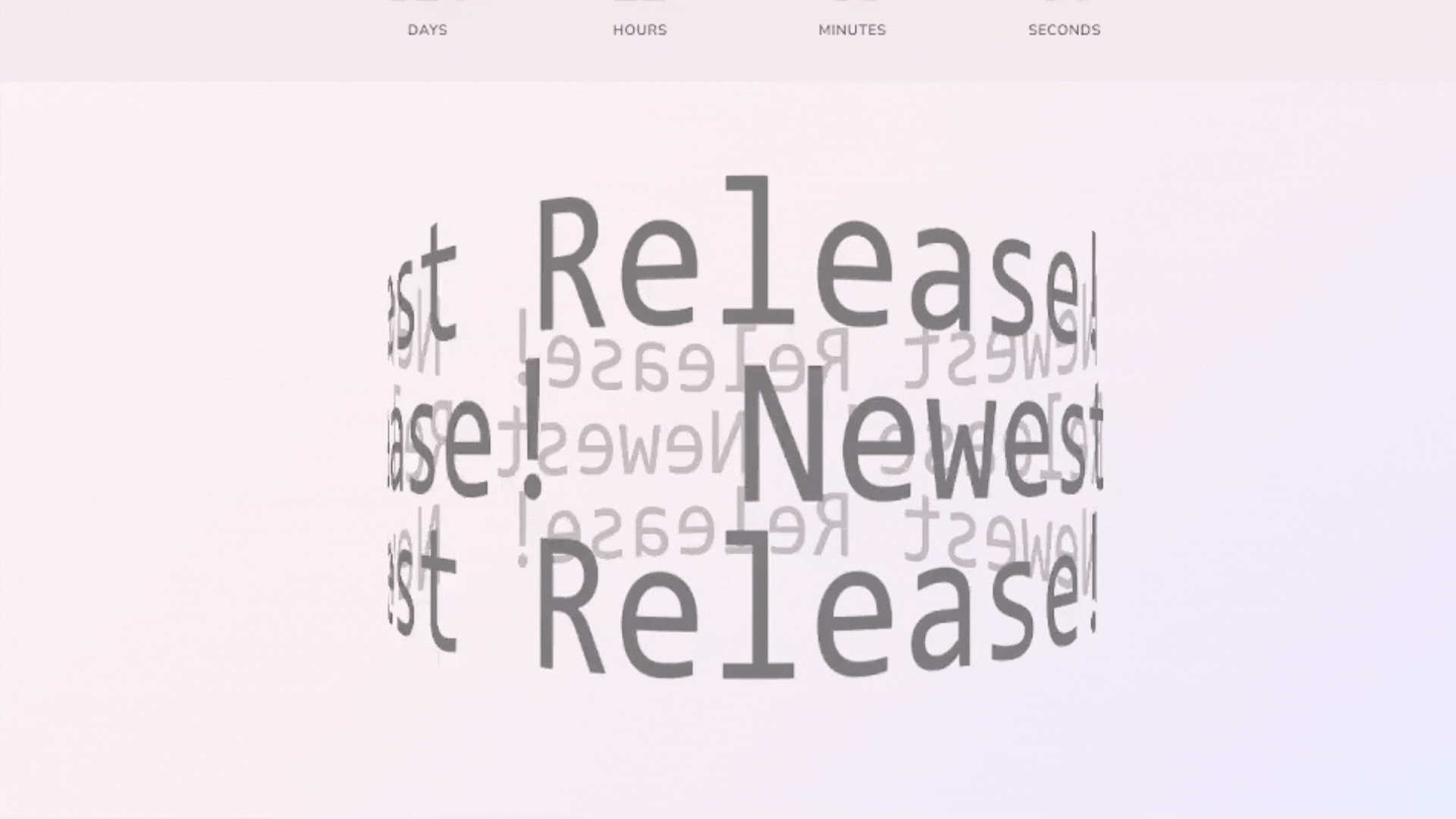 Y2K Theme 3D Spinning Text