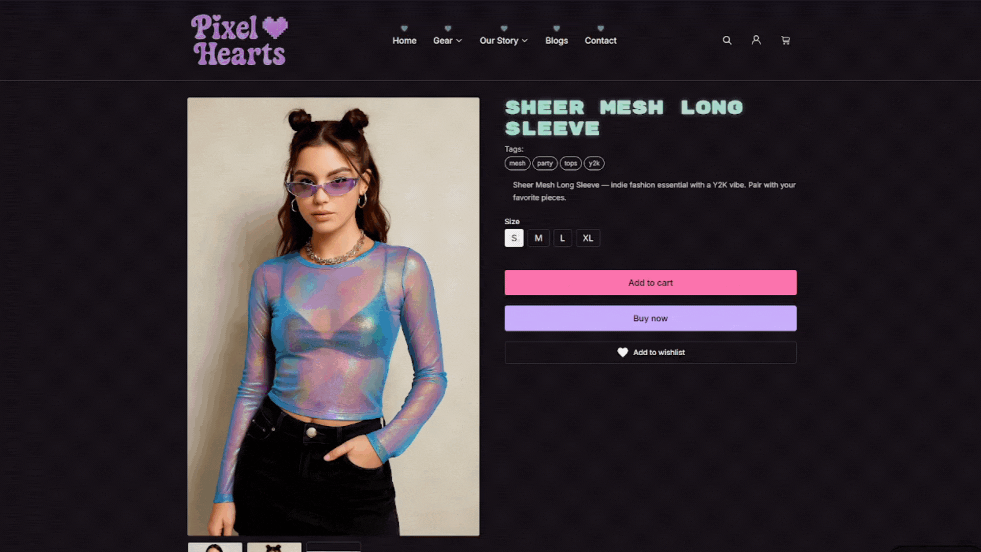 Y2K Product Layout